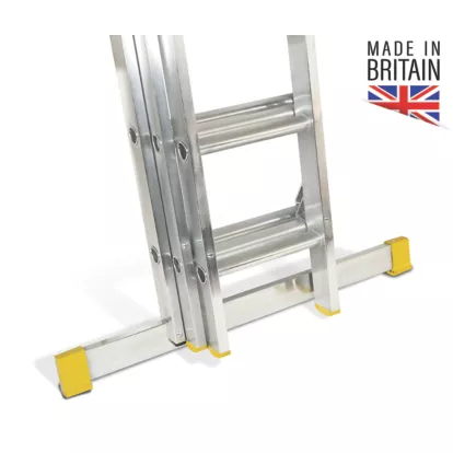 Lyte 3-Section Aluminium Extension Ladders 6.88m