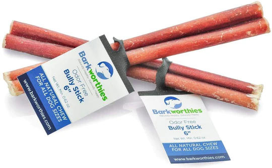 BARKWORTHIES ODOR FREE ALL NATURAL BULLY STICK